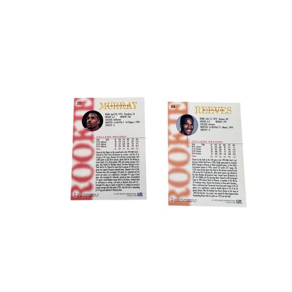 1995 Skybox Rookie NBA Hoops Basketball Cards Lot Of 8 - Picture 9 of 9